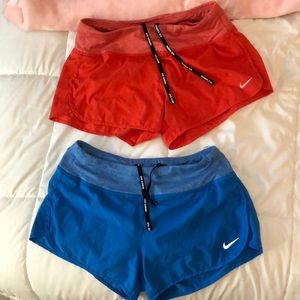 Set of dri fit nike shorts